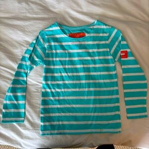 Peter Beaton Blue Striped Kids Shirt, size 6